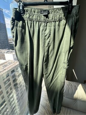 Sanctuary By Anthropology Women's Pants Size M Olive Green Cargo Joggers